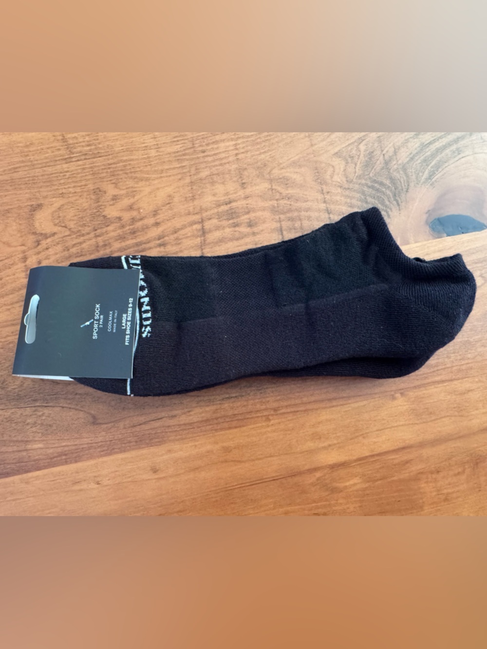 Allen Edmonds Men's Black Low-Cut Athletic Socks 2 pairs